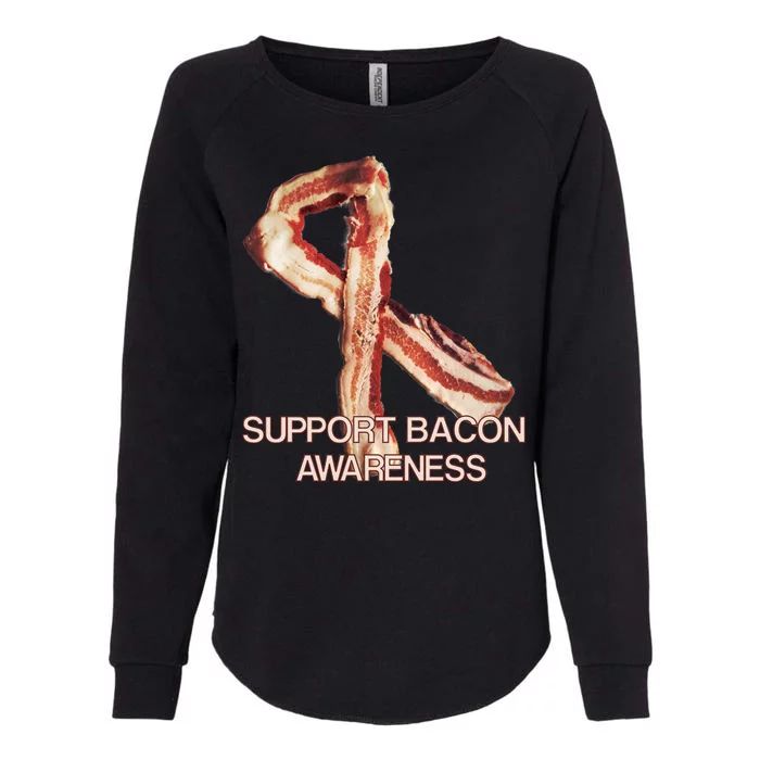 Support Bacon Awareness Womens California Wash Sweatshirt