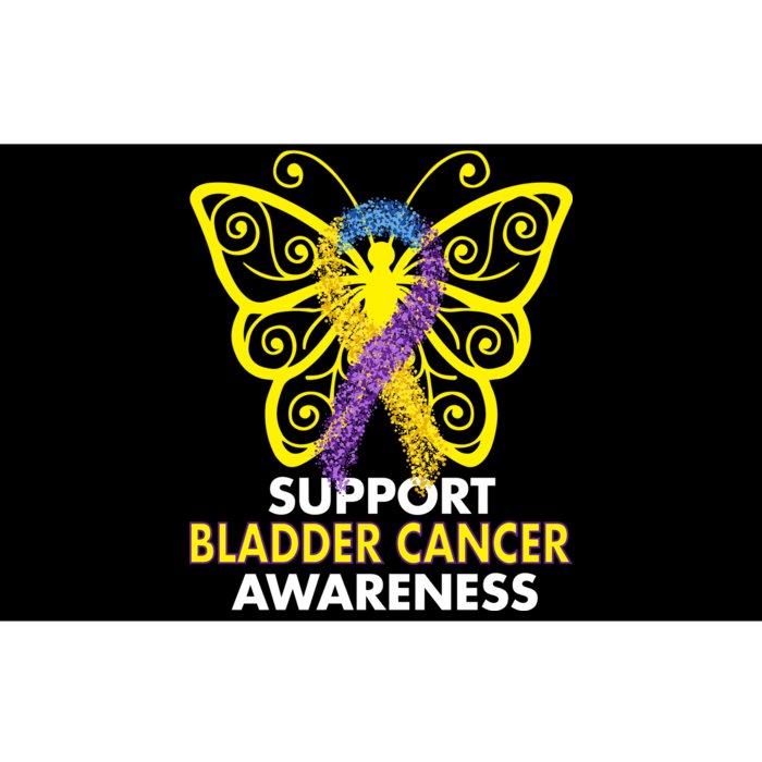 Support Bladder Cancer Awareness Butterfly Bumper Sticker