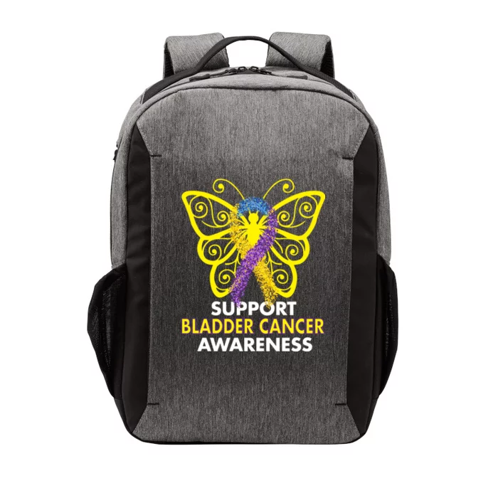 Support Bladder Cancer Awareness Butterfly Vector Backpack