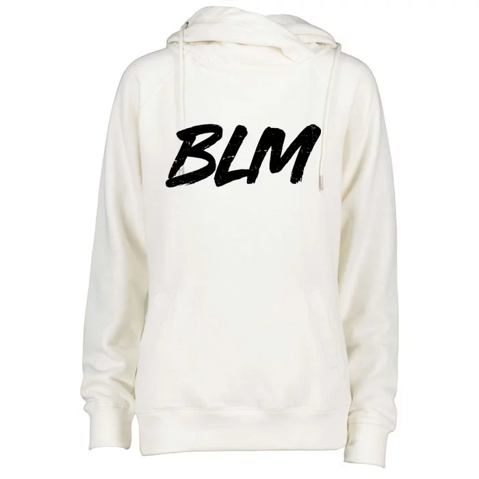 Support BLM Black Lives Matter Womens Funnel Neck Pullover Hood