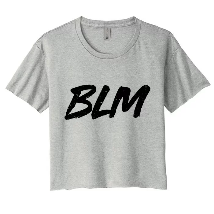 Support BLM Black Lives Matter Women's Crop Top Tee