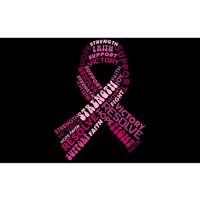 Support Breast Cancer Ribbon Strong Bumper Sticker