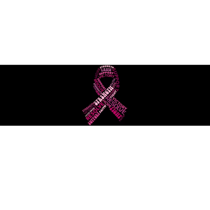 Support Breast Cancer Ribbon Strong Bumper Sticker