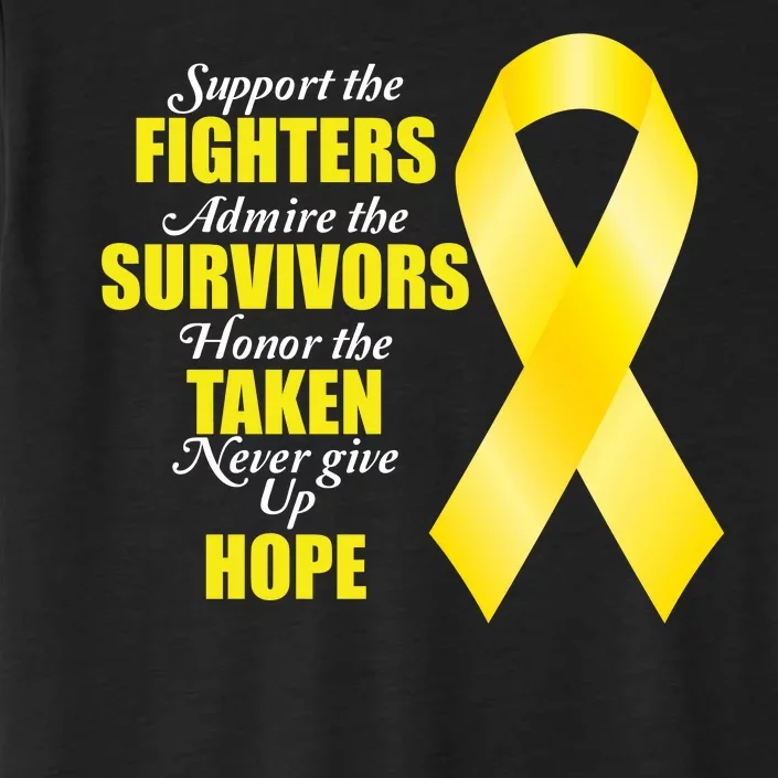 Support Childhood Cancer Awareness Quote ChromaSoft Performance T-Shirt