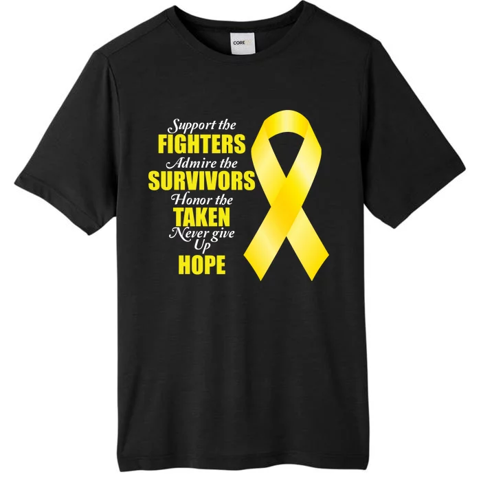 Support Childhood Cancer Awareness Quote ChromaSoft Performance T-Shirt