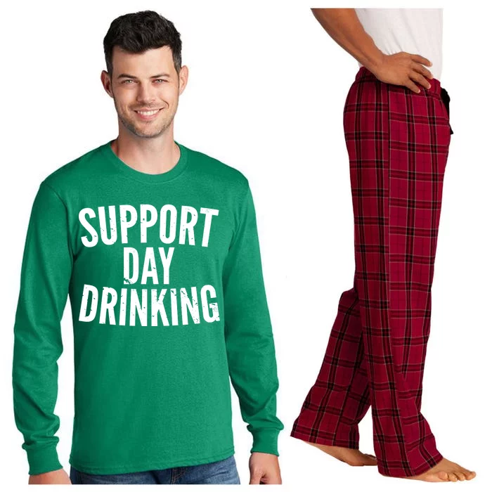 Support Day Drinking Long Sleeve Pajama Set