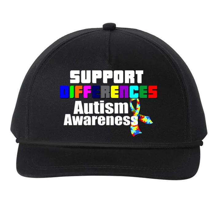 Support Differences Autism Awareness Snapback Five-Panel Rope Hat