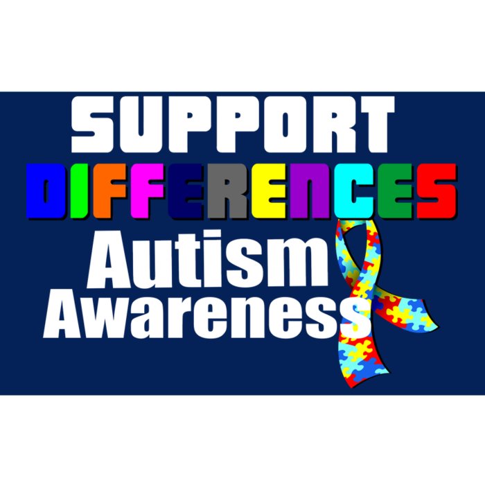 Support Differences Autism Awareness Bumper Sticker