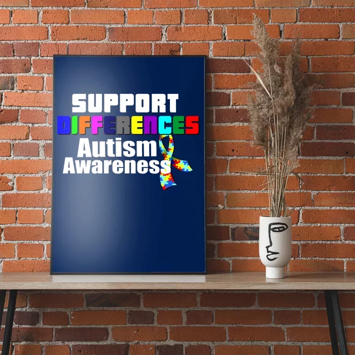 Support Differences Autism Awareness Poster