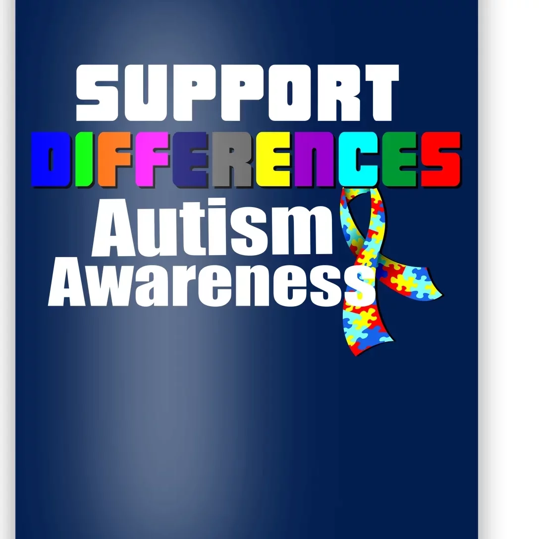 Support Differences Autism Awareness Poster