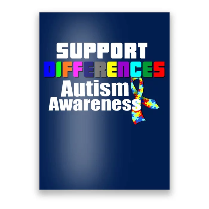 Support Differences Autism Awareness Poster