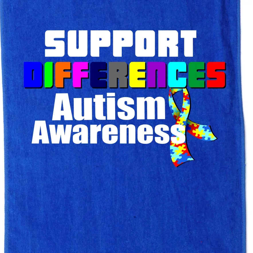 Support Differences Autism Awareness Platinum Collection Golf Towel