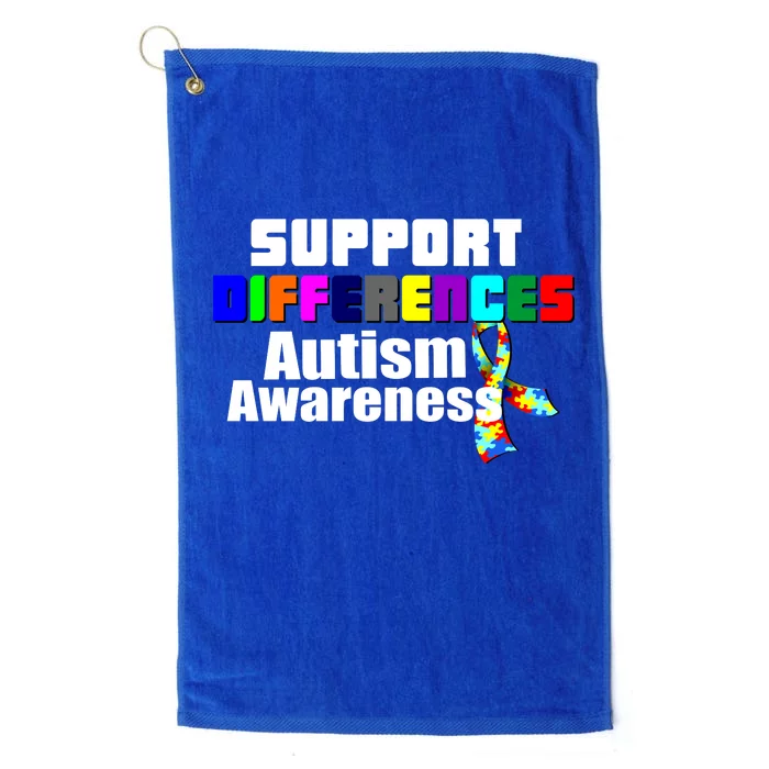 Support Differences Autism Awareness Platinum Collection Golf Towel