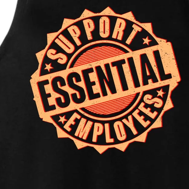 Support Essential Employees Ladies Tri-Blend Wicking Tank