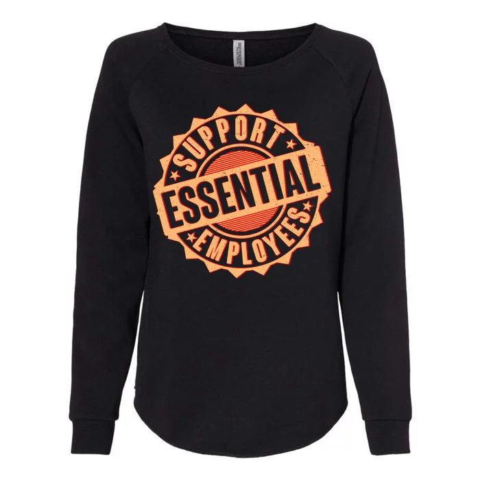 Support Essential Employees Womens California Wash Sweatshirt