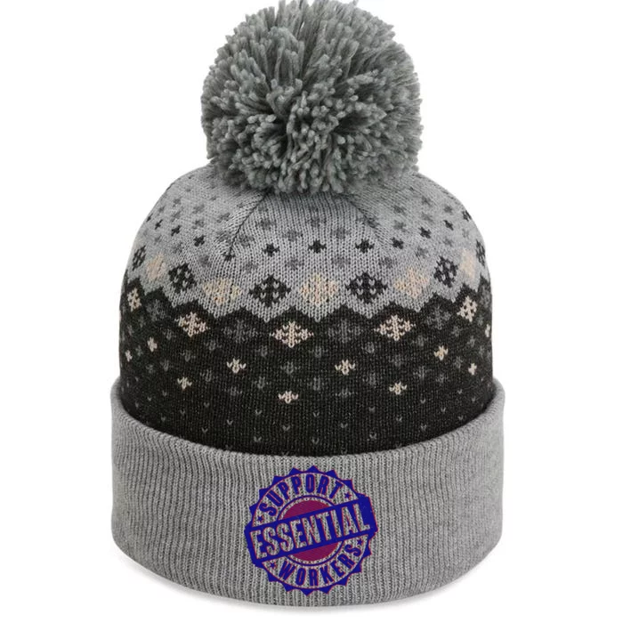 Support Essential Workers The Baniff Cuffed Pom Beanie