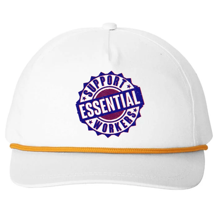 Support Essential Workers Snapback Five-Panel Rope Hat