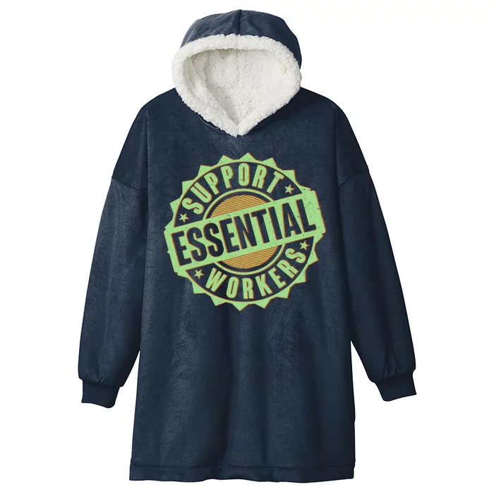 Support Essential Workers Hooded Wearable Blanket