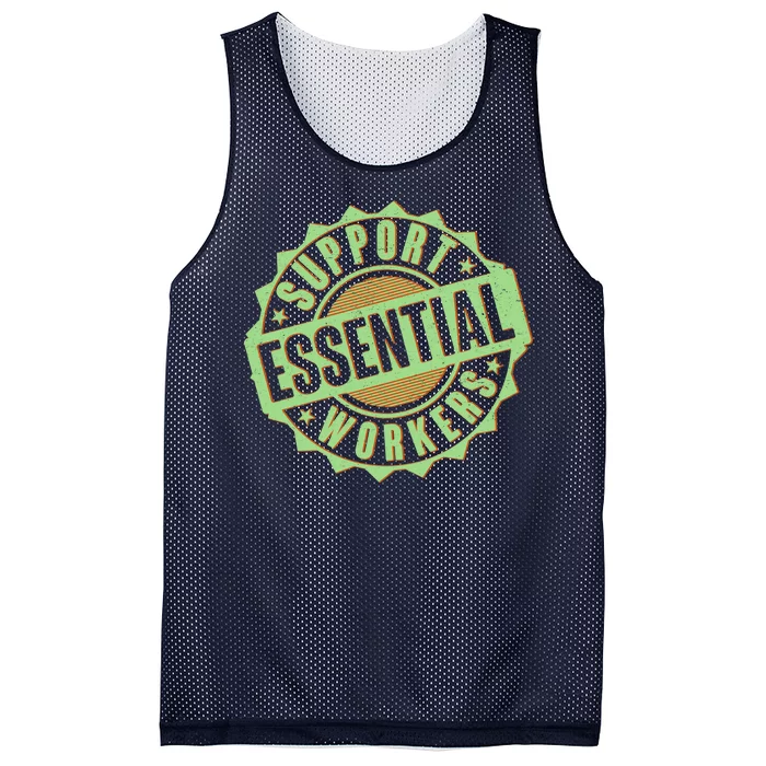 Support Essential Workers Mesh Reversible Basketball Jersey Tank