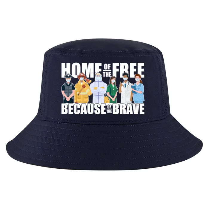 Support Frontline Workers Home Of The Free Cool Comfort Performance Bucket Hat