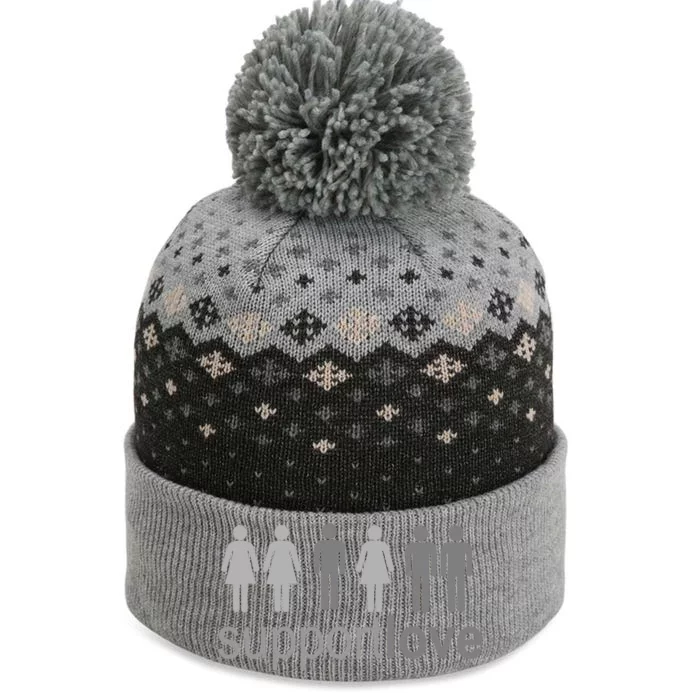 Support Love Equal Rights The Baniff Cuffed Pom Beanie