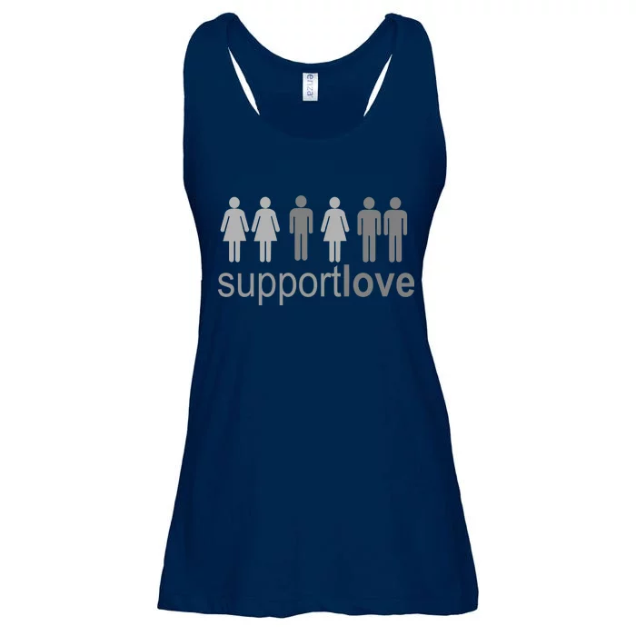 Support Love Equal Rights Ladies Essential Flowy Tank