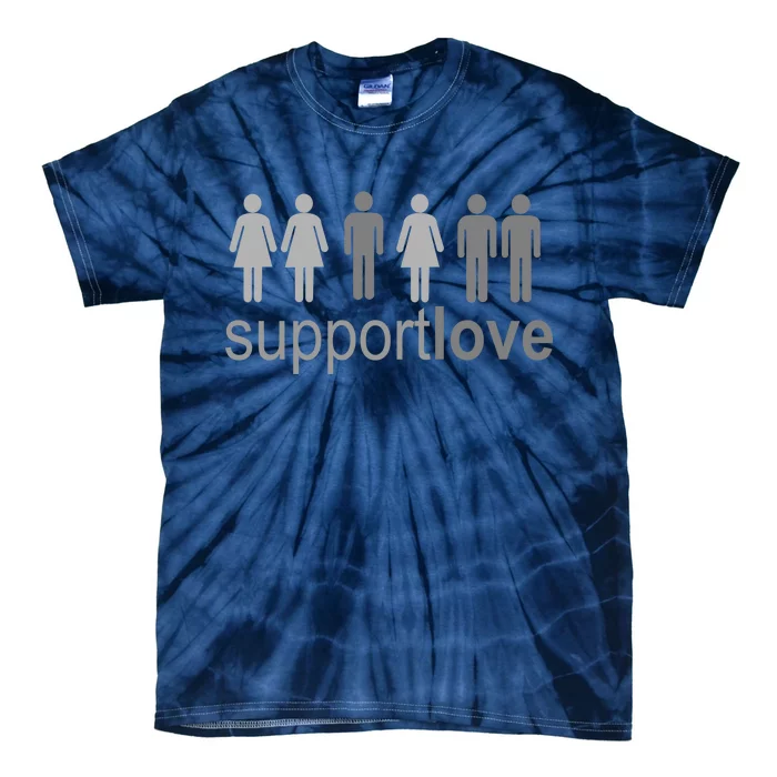 Support Love Equal Rights Tie-Dye T-Shirt