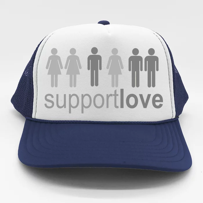 Support Love Equal Rights Trucker Hat