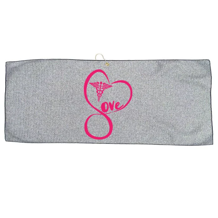 Support Love Nurses Large Microfiber Waffle Golf Towel