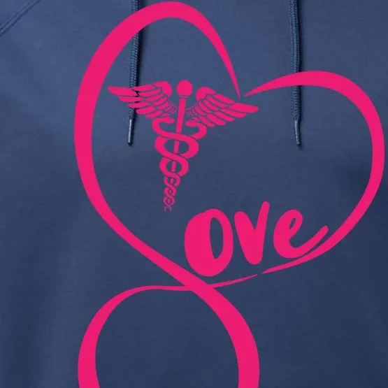 Support Love Nurses Performance Fleece Hoodie