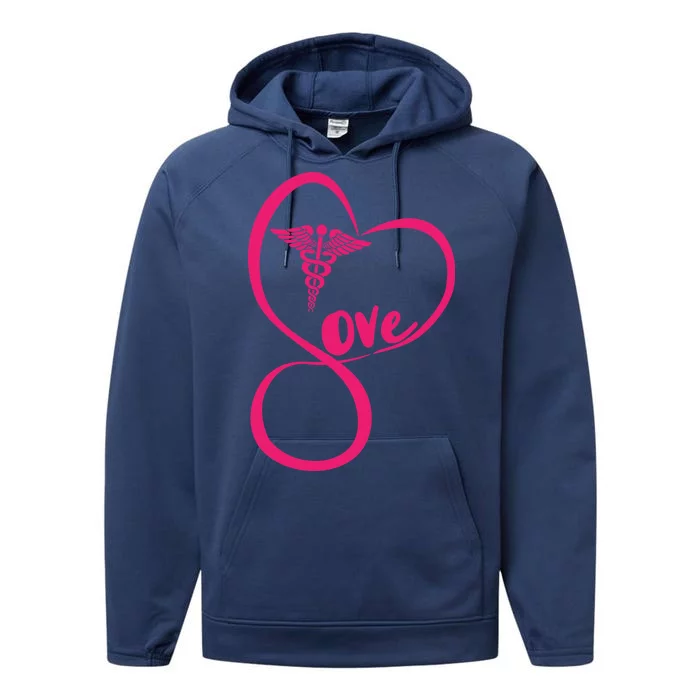 Support Love Nurses Performance Fleece Hoodie