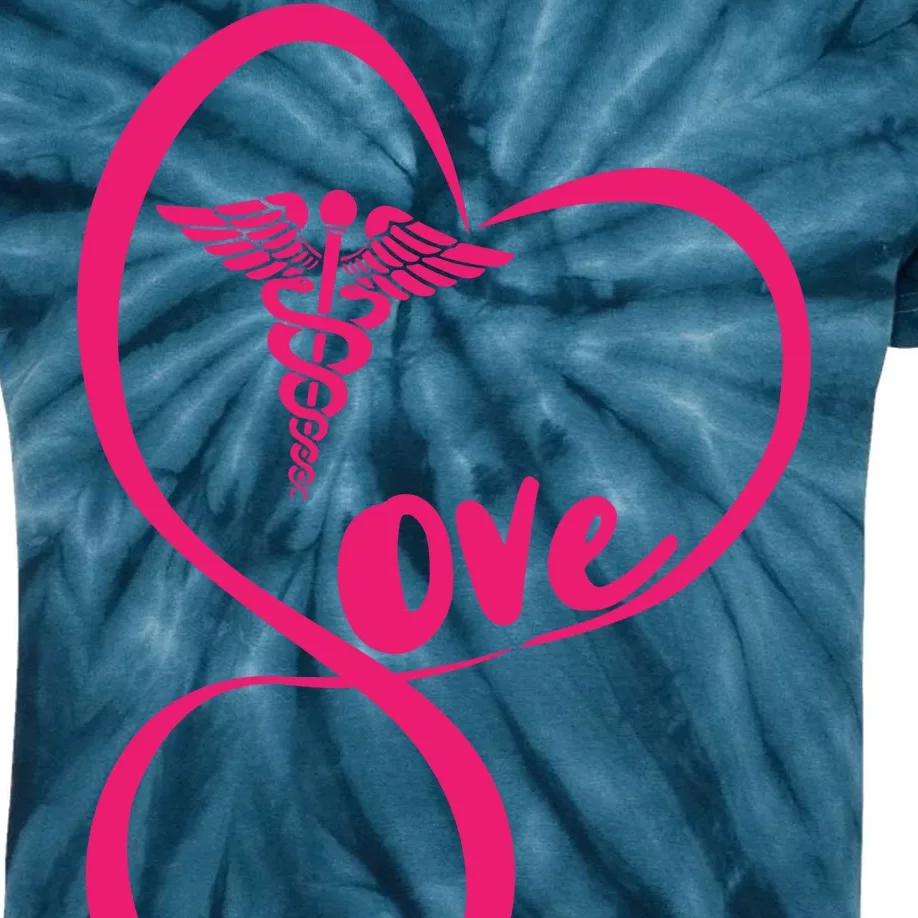 Support Love Nurses Kids Tie-Dye T-Shirt