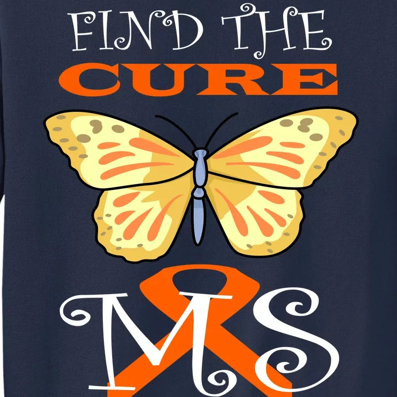 Support MS Help Find The Cure Ribbon Multiple Sclerosis Sweatshirt