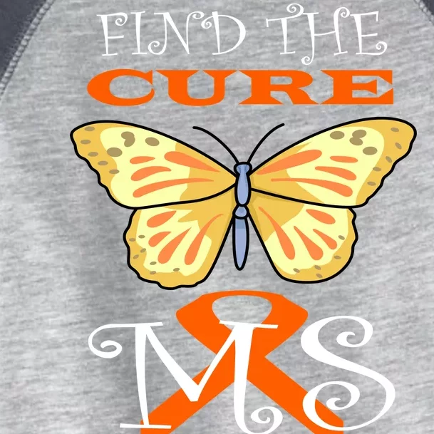 Support MS Help Find The Cure Ribbon Multiple Sclerosis Toddler Fine Jersey T-Shirt