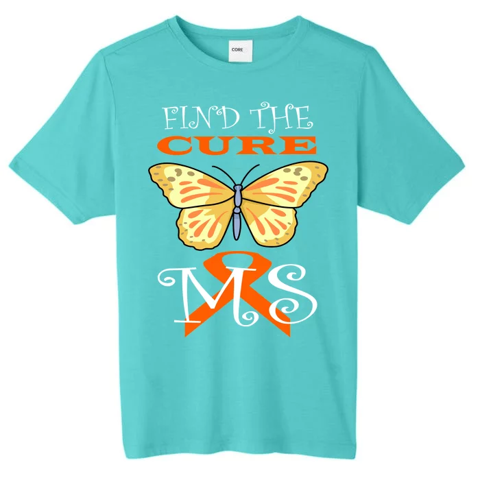 Support MS Help Find The Cure Ribbon Multiple Sclerosis ChromaSoft Performance T-Shirt