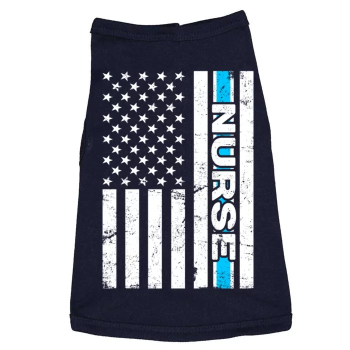 Support Nurses Front Line Flag Doggie Tank