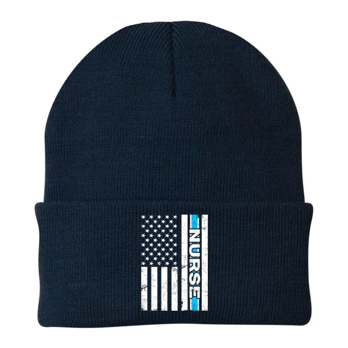 Support Nurses Front Line Flag Knit Cap Winter Beanie