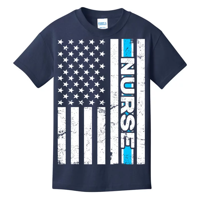 Support Nurses Front Line Flag Kids T-Shirt