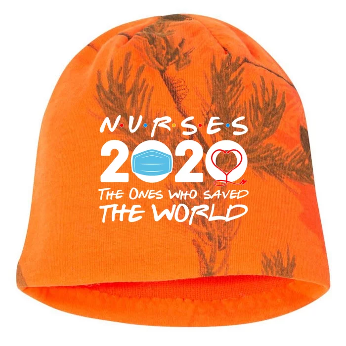 Support Nurses The Ones Who Saved The World Kati - Camo Knit Beanie