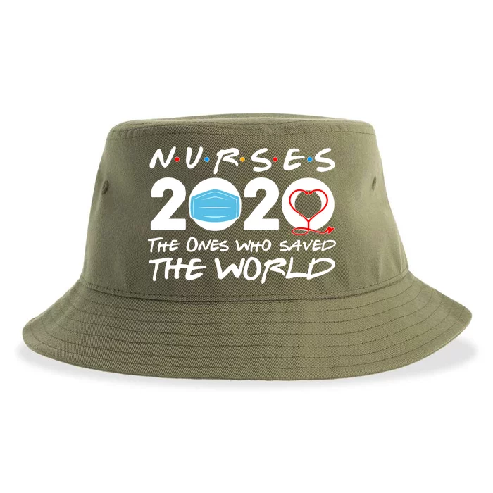 Support Nurses The Ones Who Saved The World Sustainable Bucket Hat