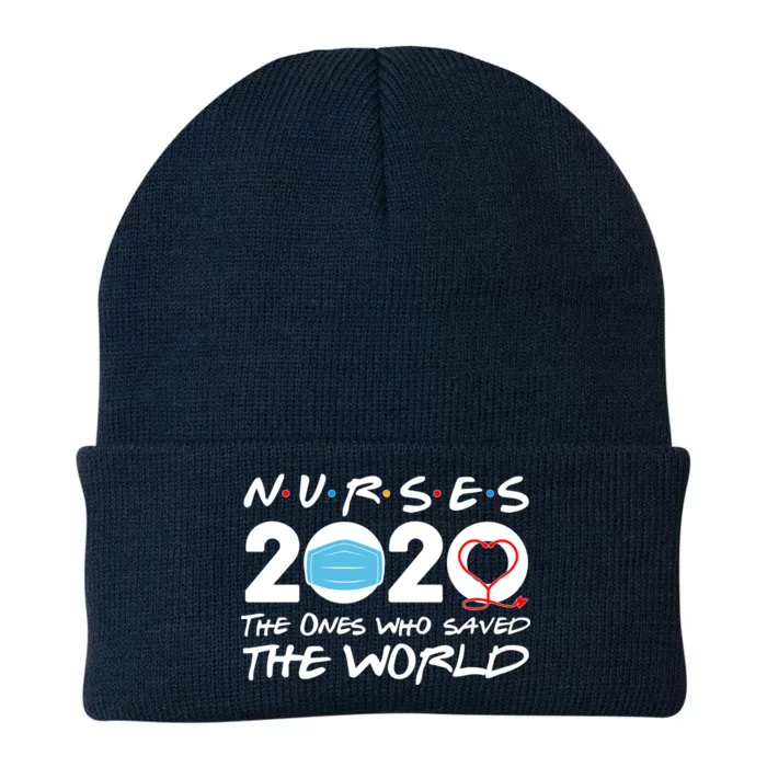 Support Nurses The Ones Who Saved The World Knit Cap Winter Beanie