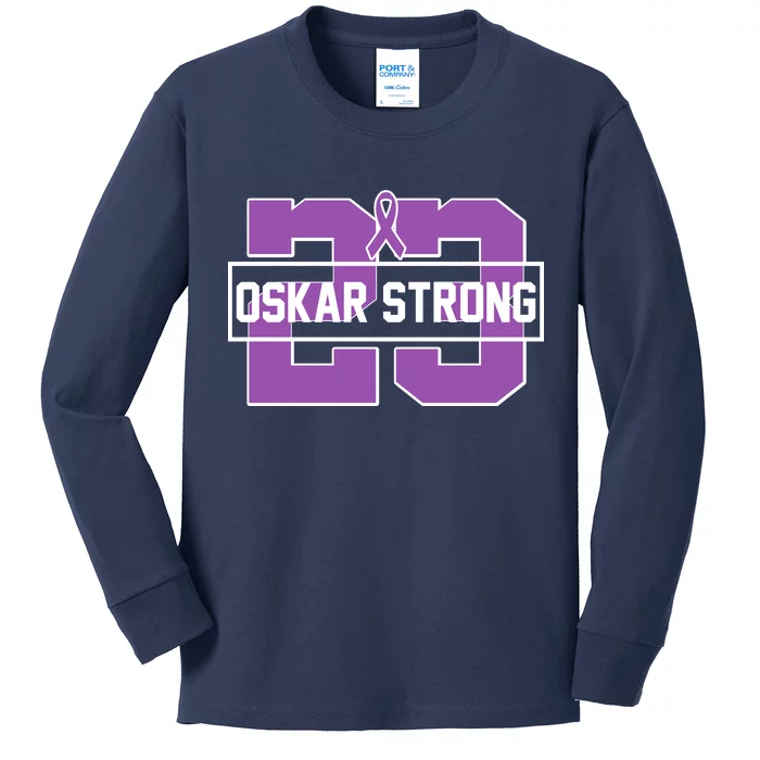 Support Oskar Strong No.23 Kids Long Sleeve Shirt