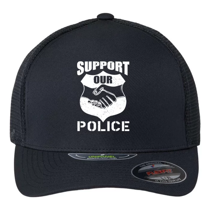 Support Our Police Flexfit Unipanel Trucker Cap