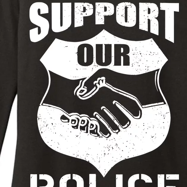 Support Our Police Womens CVC Long Sleeve Shirt