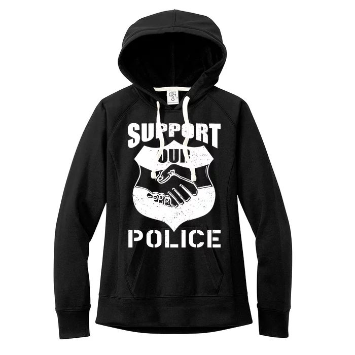 Support Our Police Women's Fleece Hoodie