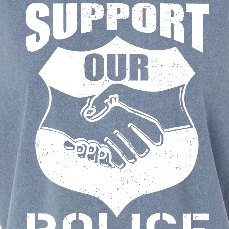 Support Our Police Garment-Dyed Women's Muscle Tee