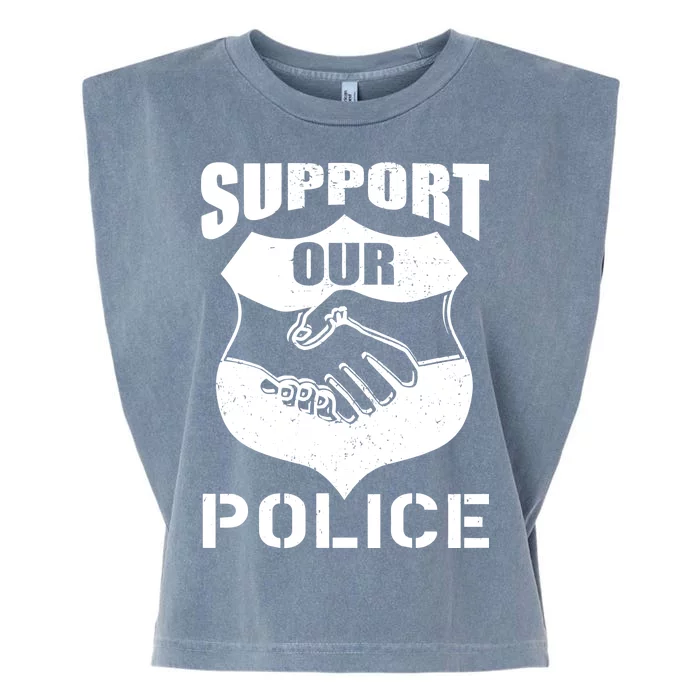 Support Our Police Garment-Dyed Women's Muscle Tee