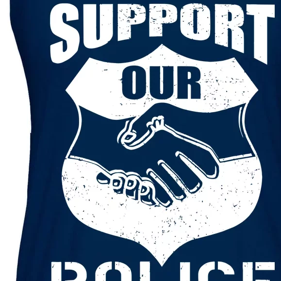 Support Our Police Ladies Essential Flowy Tank