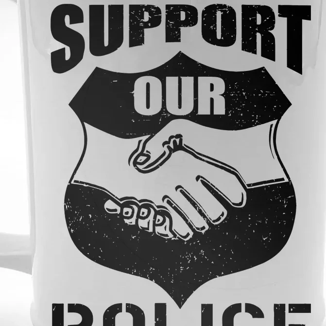 Support Our Police Front & Back Beer Stein