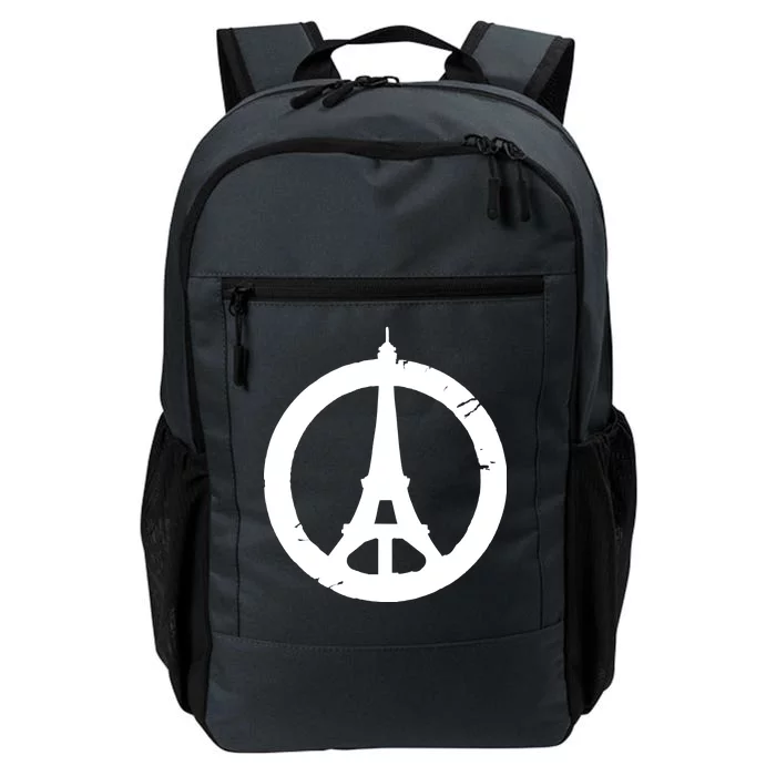 Support Paris Peace Sign Eiffel Tower Daily Commute Backpack